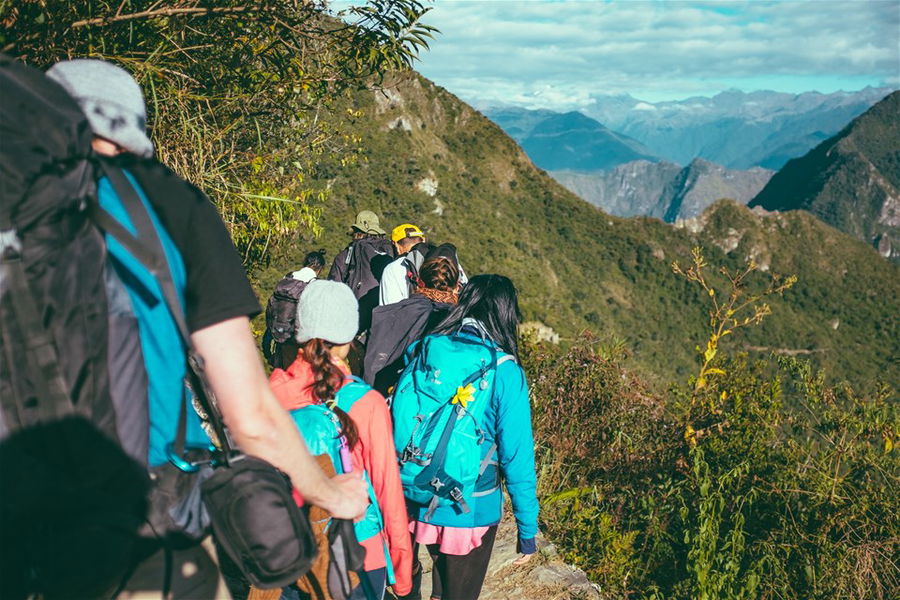 Hiking close to Aguas Calientes, Peru