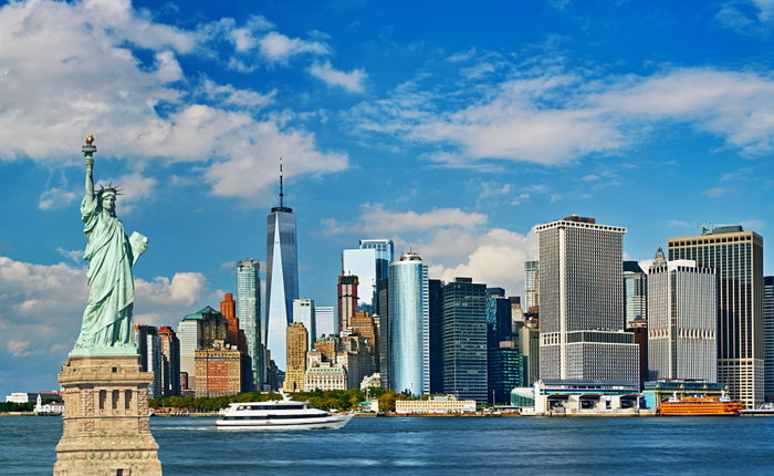 The Statue of Liberty in New York