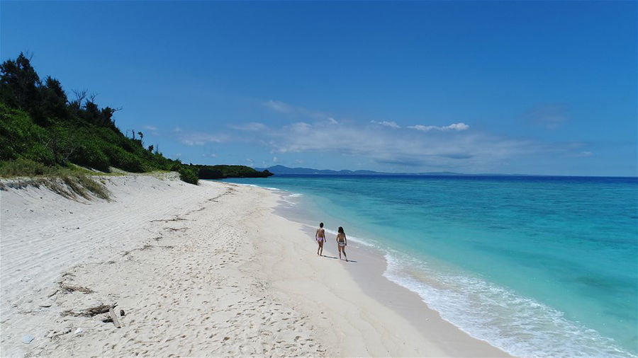 A beach in Okinawa, Japan