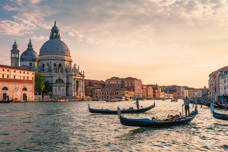 The canals of Venice, Italy