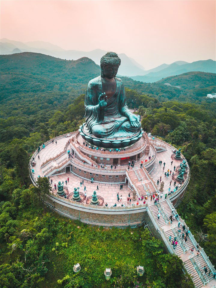 The Tian Tan Buddha statue in Hong Kong