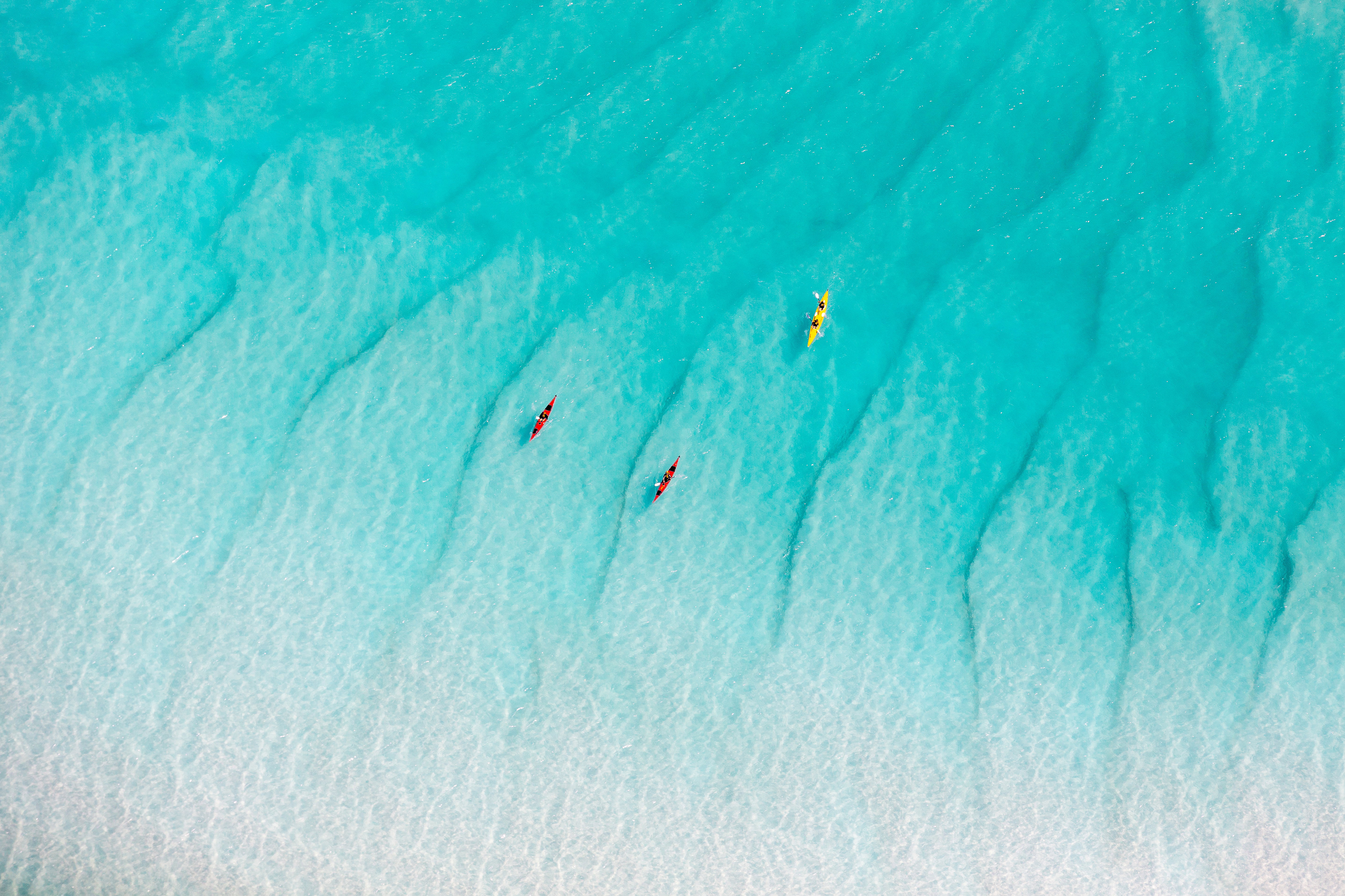 Kayaking at Whitehaven Beach, Whitsundays Islands, Queensland